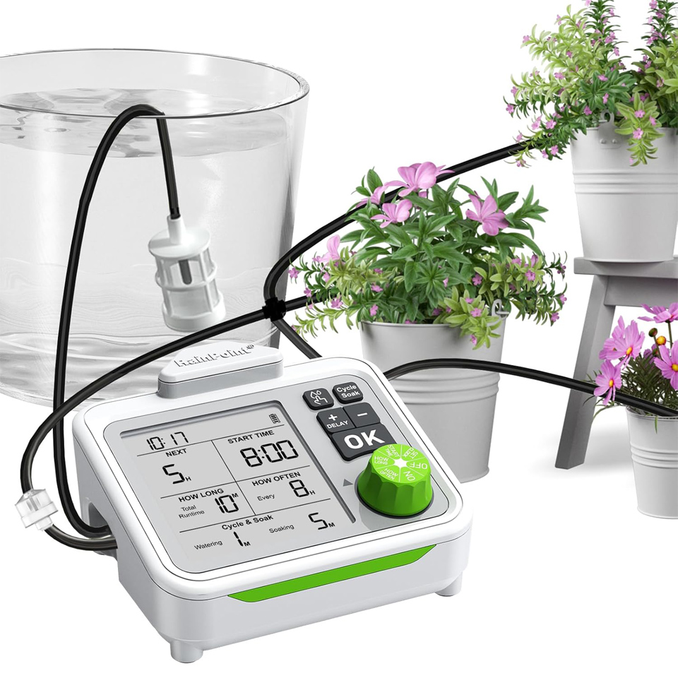 RAINPOINT Large Display Indoor Automatic Plant Waterer For Potted Plants