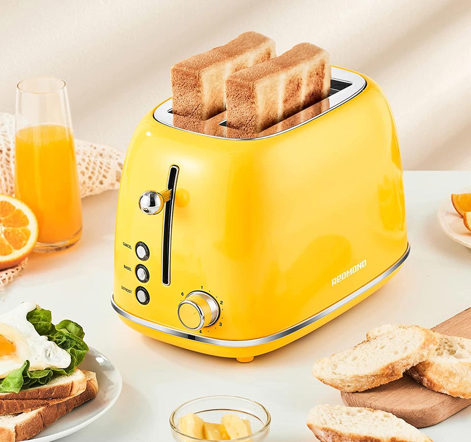 Ultrean 2 Slice Retro Toaster