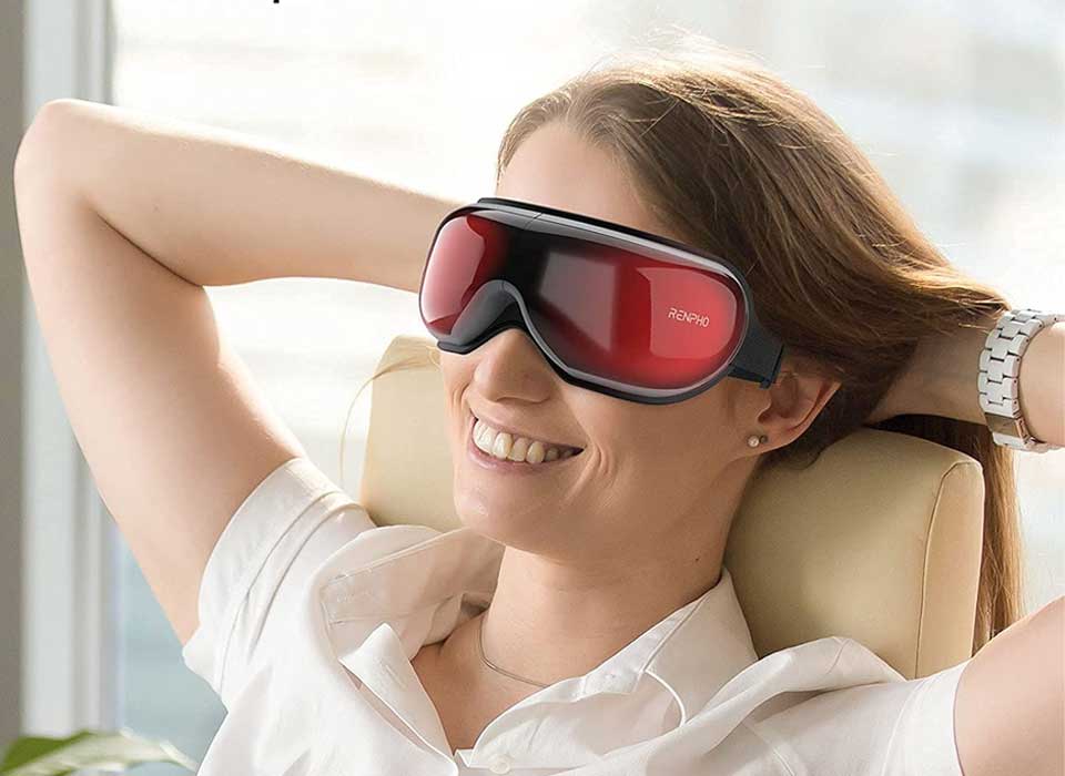 RENPHO Eye Massager with Heat And Bluetooth Music