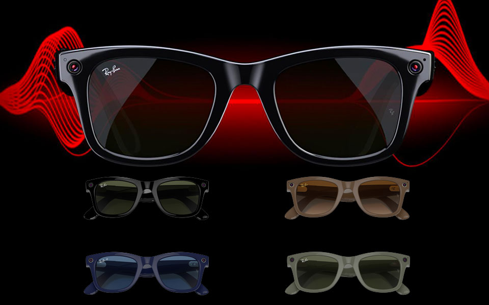 Ray-Ban Stories Wayfarer Smart Glasses With Photo Video And Audio 