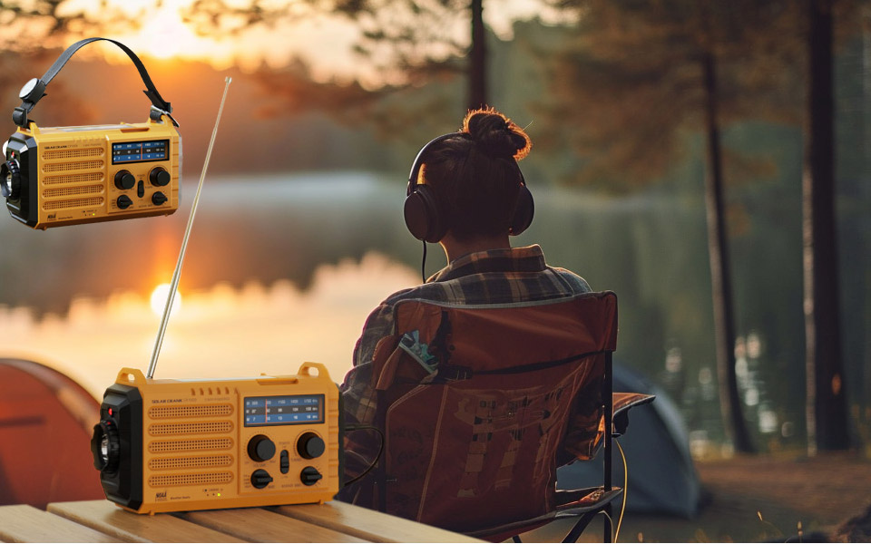 Raynic 5 Ways Powered Solar Hand Crank Emergency Radio