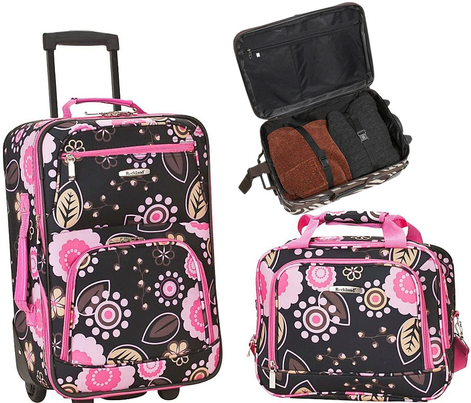Rockland Fashion Softside Upright 2-Piece Pucci Luggage Set