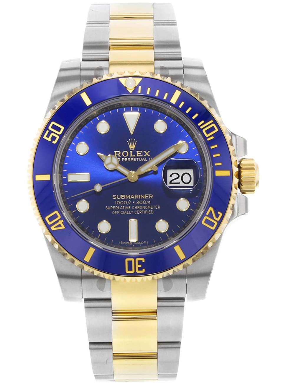 Rolex Submariner Blue Men's Watch 