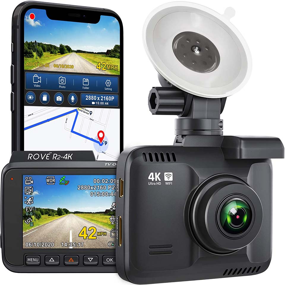Rove R2-4K Dash Cam With Built-in WiFi