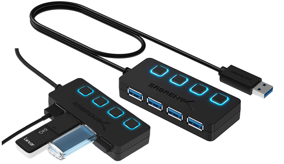 SABRENT 4-Port USB 3.0 Hub