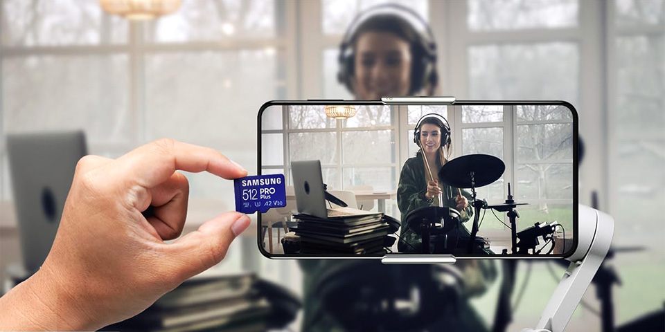 SAMSUNG PRO Plus 256GB microSD Memory Card And Reader