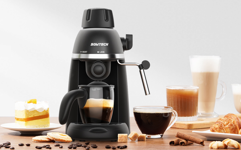 SOWTECH Steam Espresso Machine With Steam Milk Frother