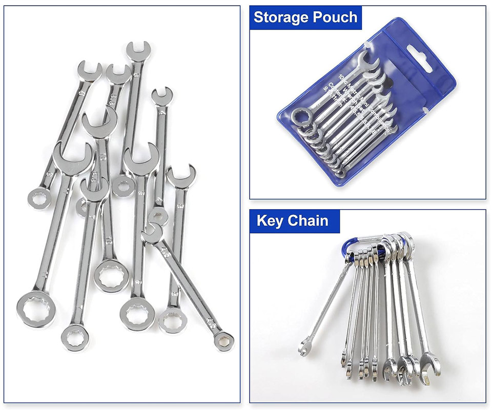 SPEEDWOX 10-Pc Mini Wrench Set Metric