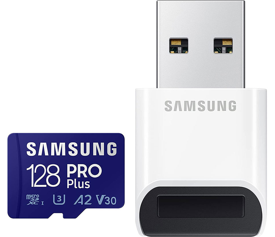 Samsung PRO Plus 128GB Card & Reader Combo