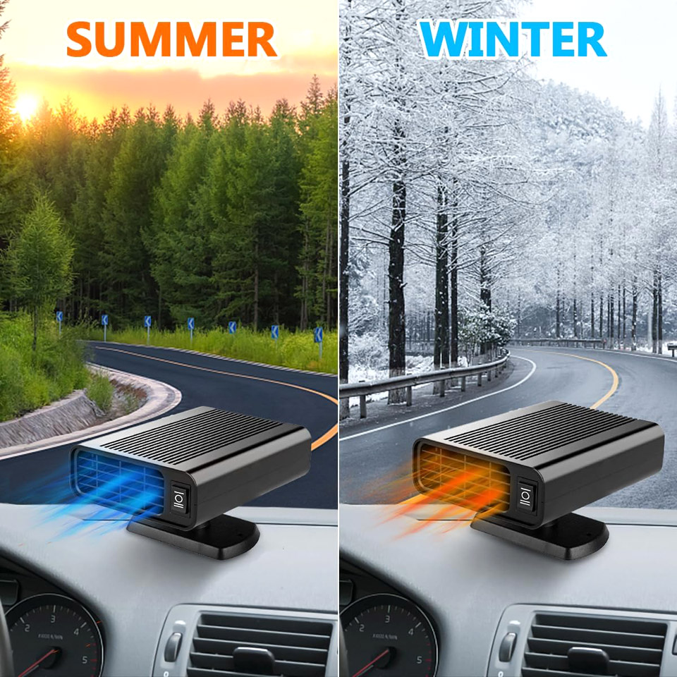 Showvigor Portable Rotatable Windscreen Defogger Heater
