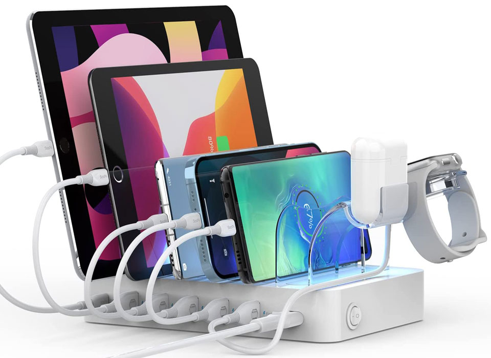 SooPii 60W 6-Port Multi Charging Station