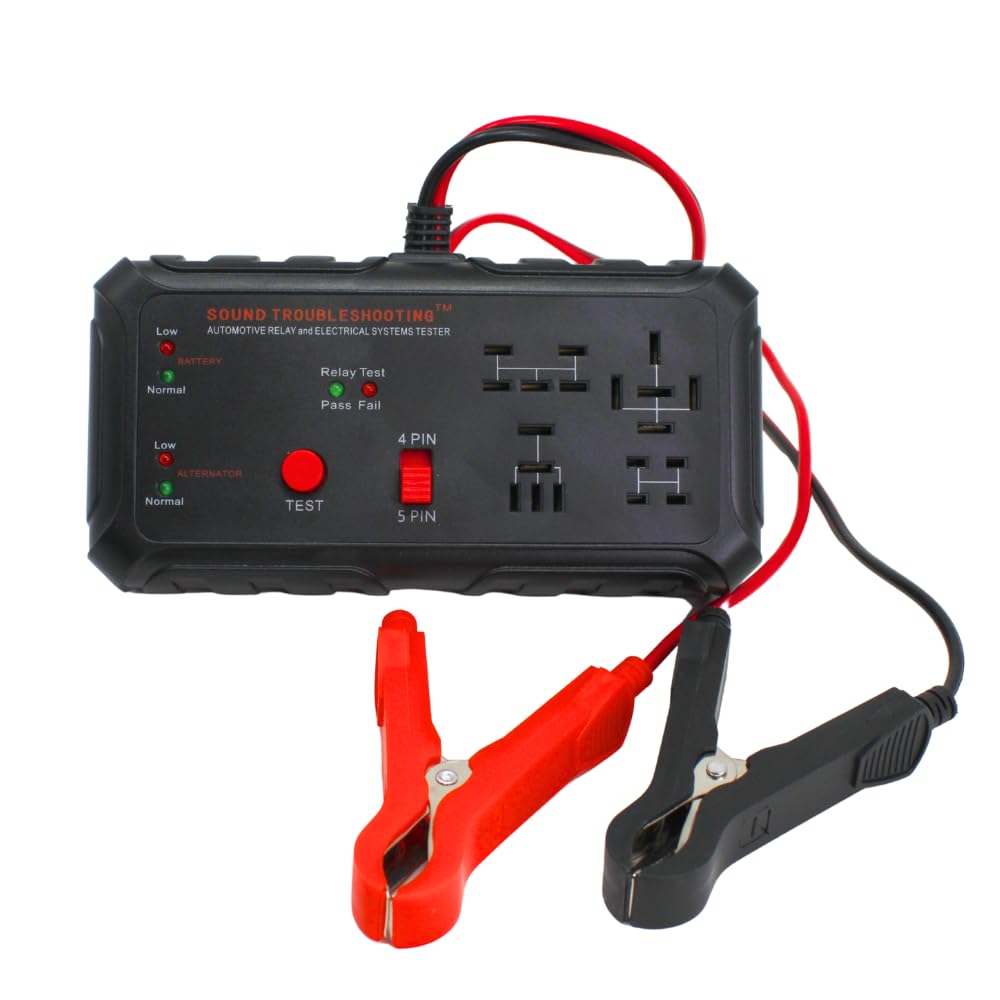 Sound Troubleshooting 12V Automotive Relay Car Battery And Alternator Tester