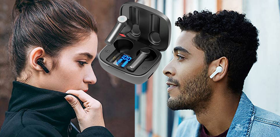Spmmmner Bluetooth Hi-Fi Stereo Earbuds 
