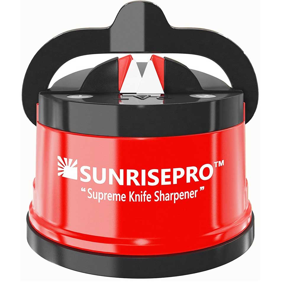 SunrisePro Knife Sharpener For Straight And Serrated Knives