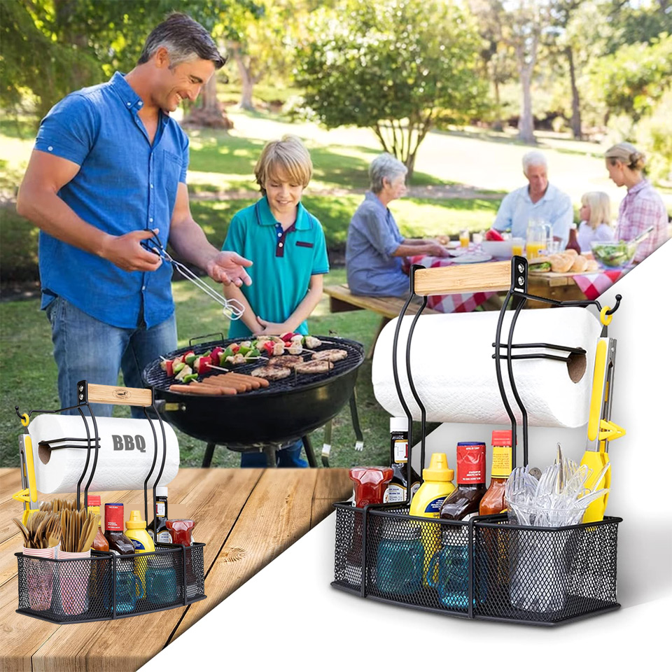 Superior Trading Condiment & BBQ Utensil Caddy Organizer