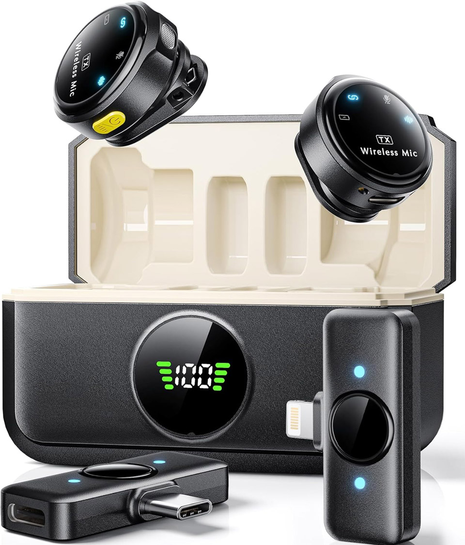 Suphyee Wireless Lavalier Microphone For iPhone And Android