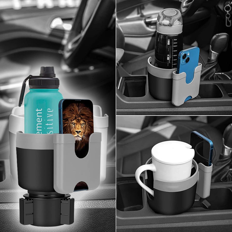 Suranew Adjustable Car Cup And Phone Holder