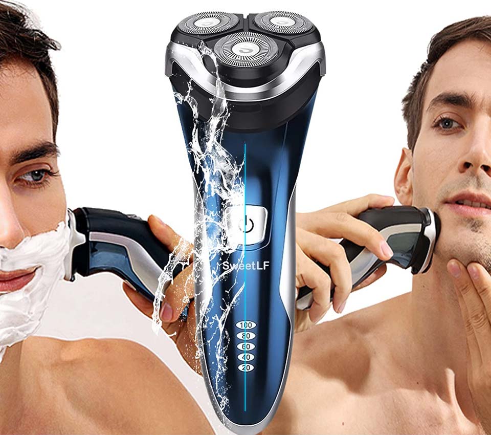 SweetLF 3D Rechargeable Waterproof IPX7 Electric Shaver