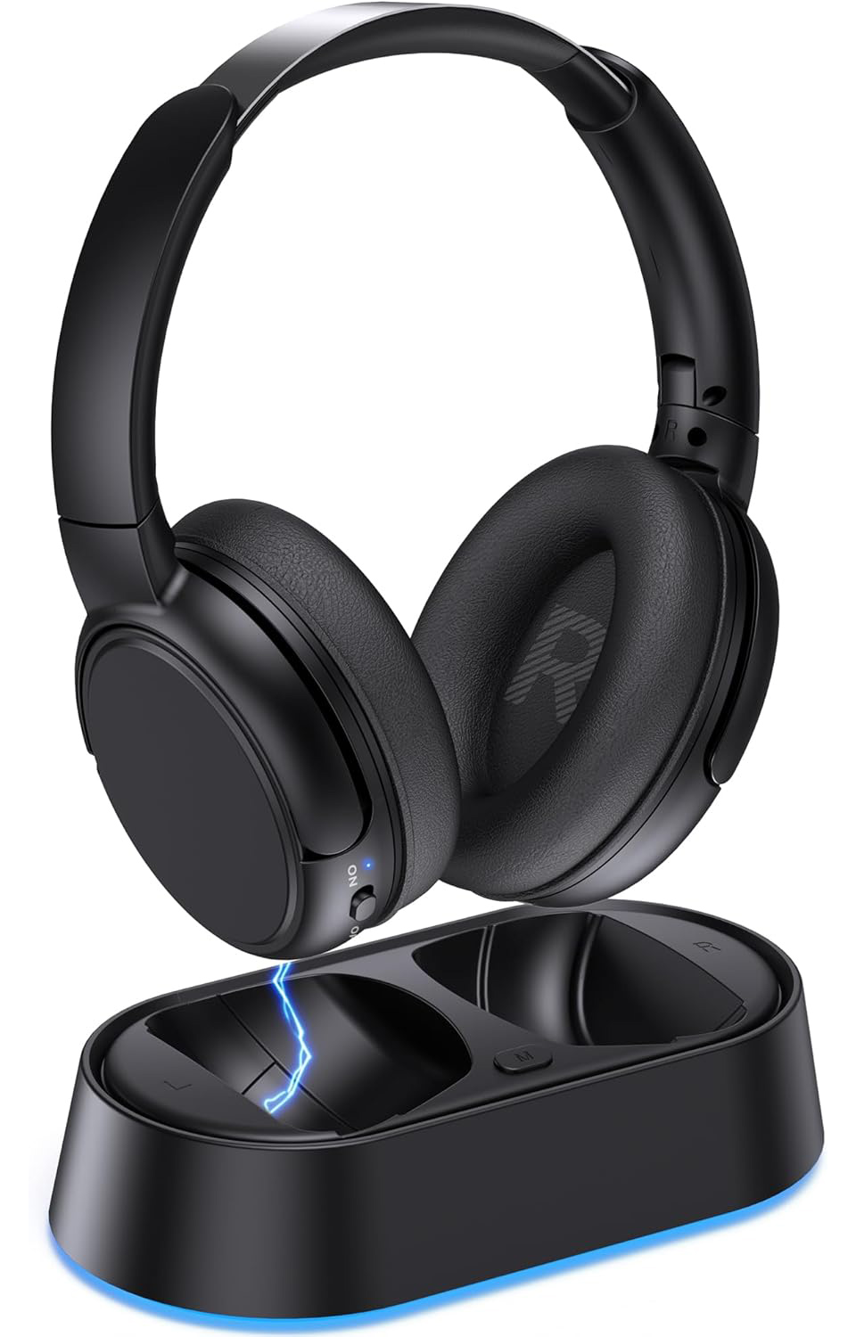 Swiitech Wireless Headphones With Transmitter Charging Base