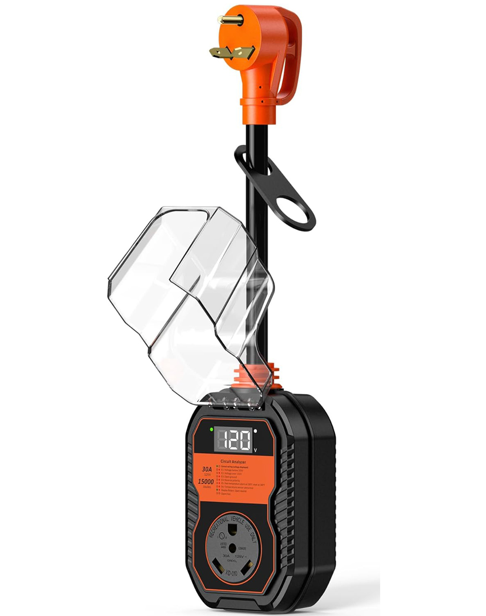 TOWTAMER RV Surge Protector With Voltage Monitoring