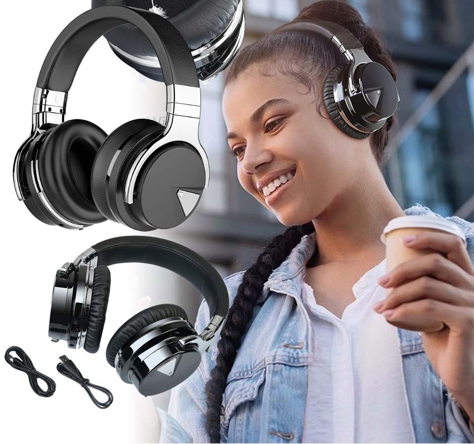 Tapela E7 Wireless Bluetooth Noise Cancelling Headphones