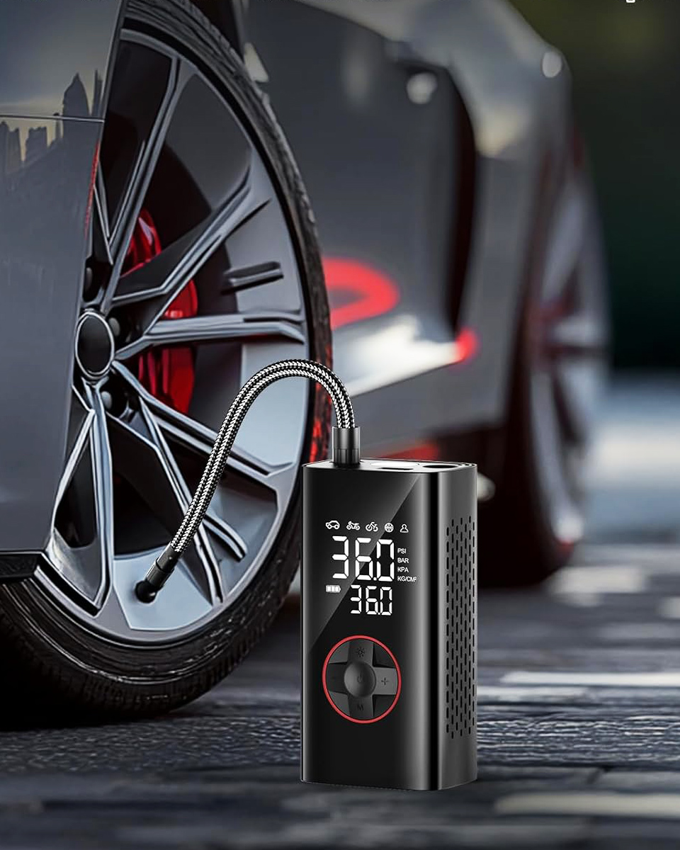 Teffim Mini Portable Car Tire Inflator