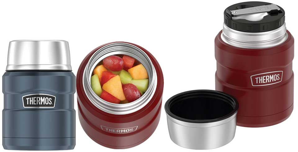 Thermos Stainless King Vacuum-Insulated Food Jar with Spoon