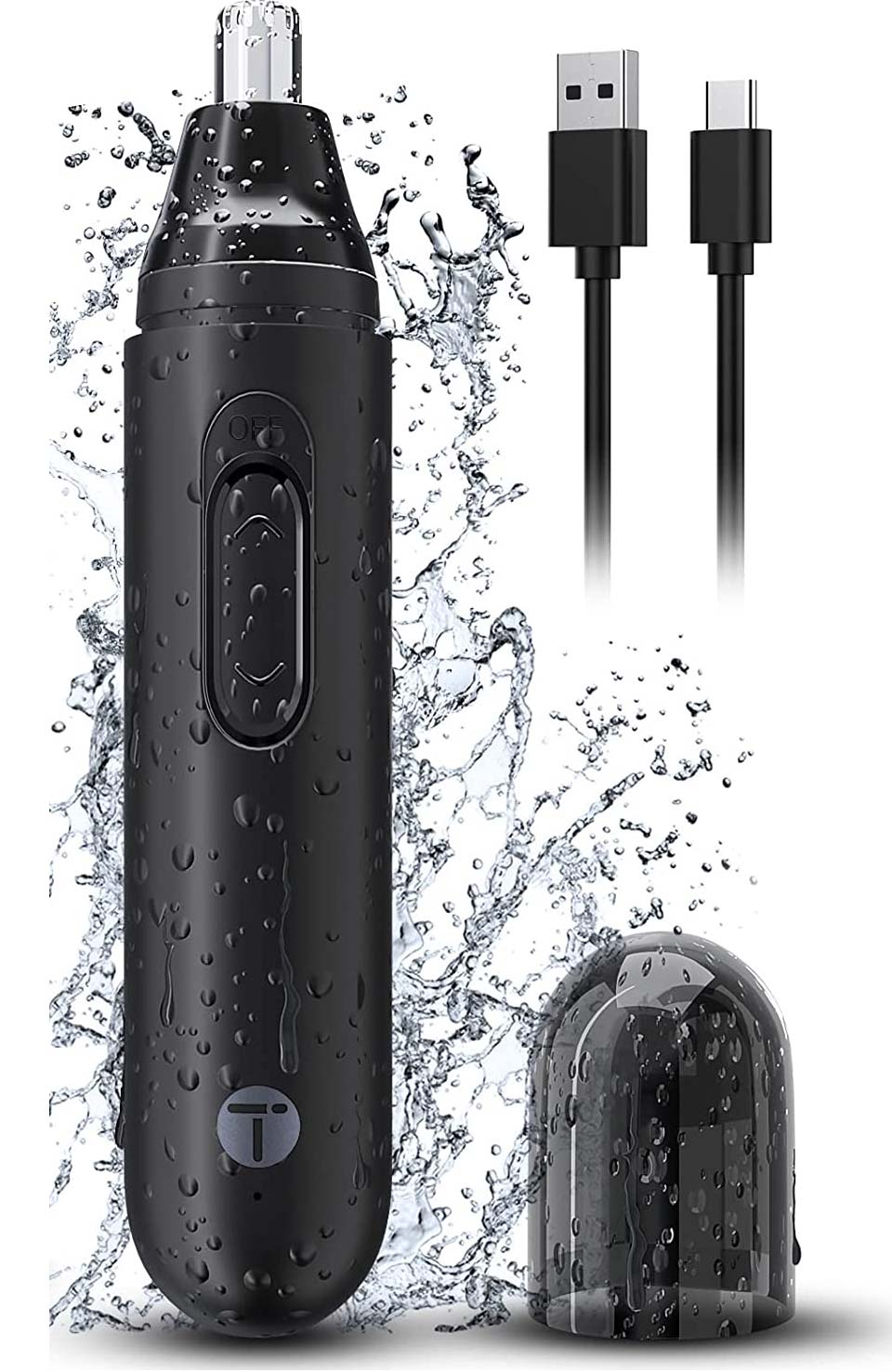 Tifor Rechargeable Ear And Nose Hair Trimmer For Men 