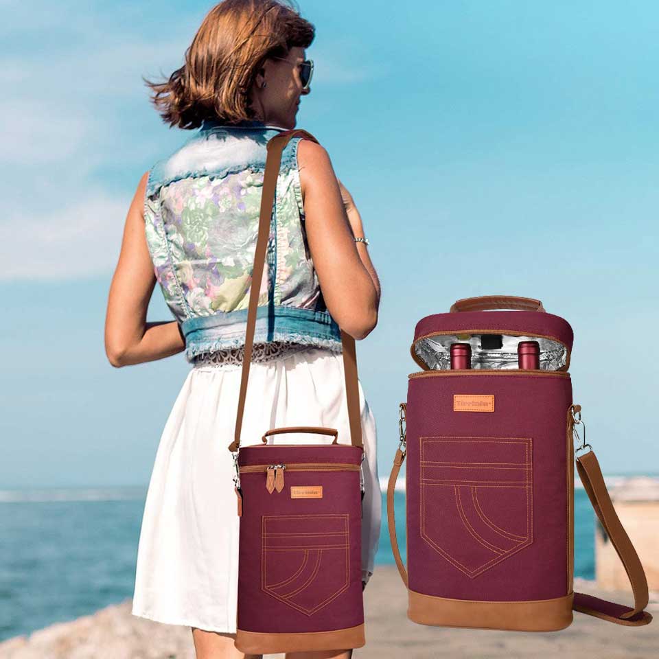 Tirrinia 2 Bottle Wine Tote Carrier