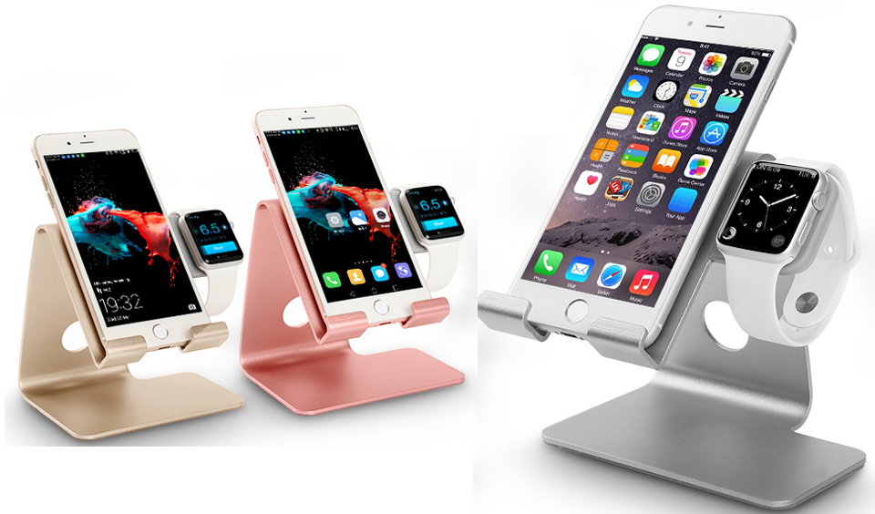 Tranesca 2-in-1 Charging Stand Compatible With Apple Watch 