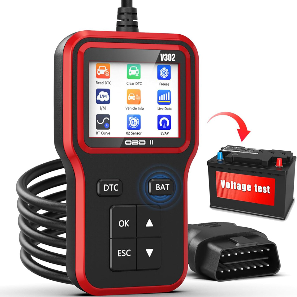  UMEIJA OBD2 Scanner With Battery Tester 