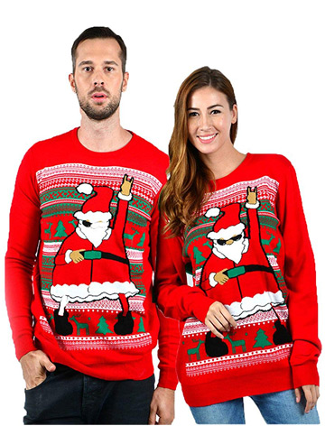 Uideazone Unisex Ugly Christmas Sweaters Long Sleeve 