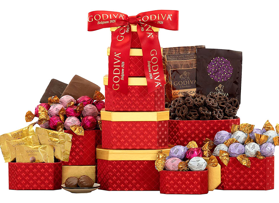Ultimate GODIVA Chocolate Lover Gift Tower