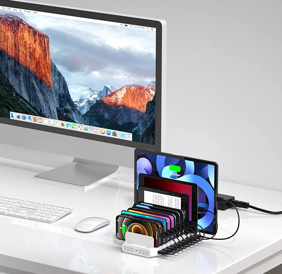 Unitek 10-Port USB Multi Charging Station