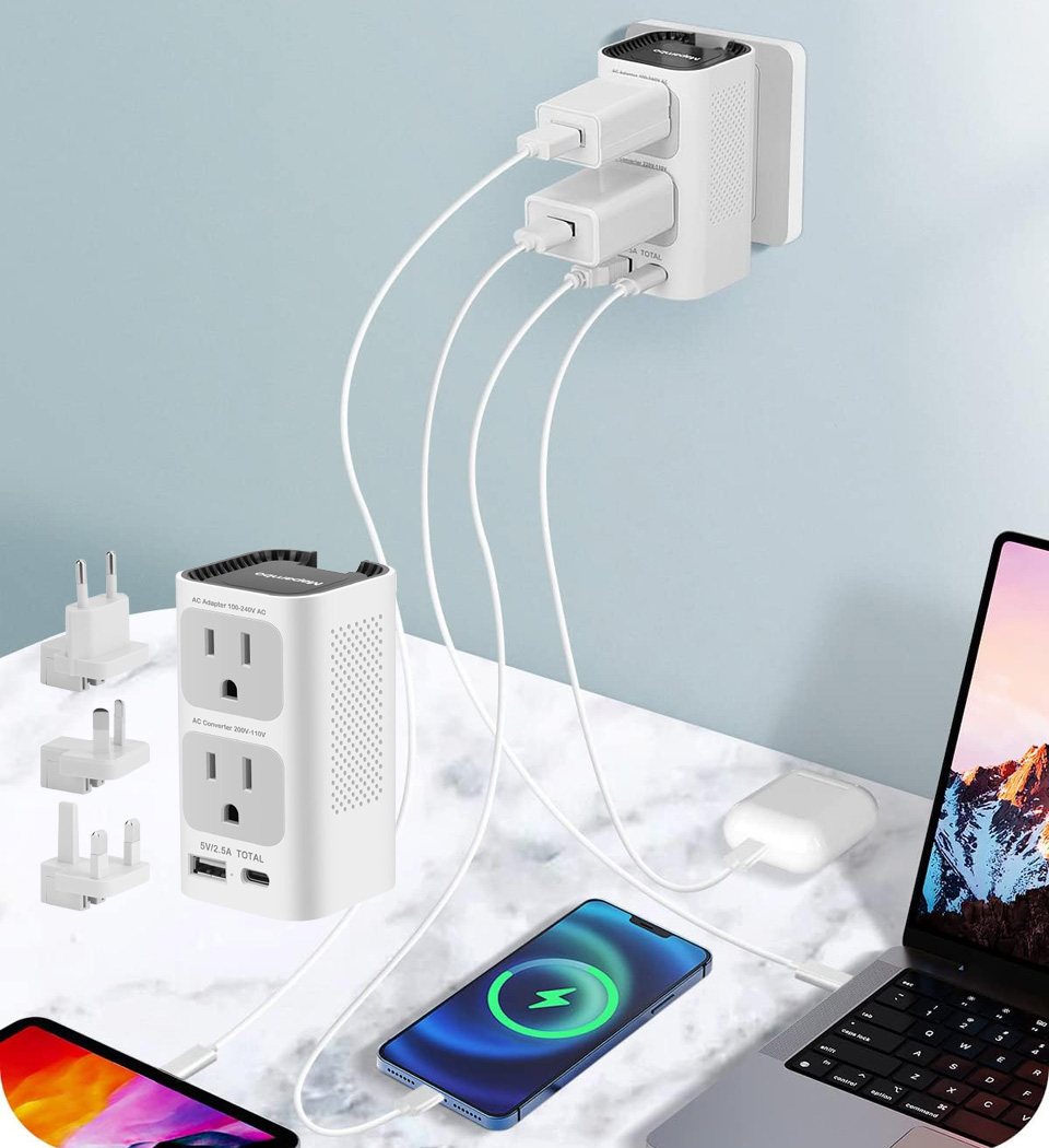 Universal Travel Adapter 220V To 110V Voltage Converter