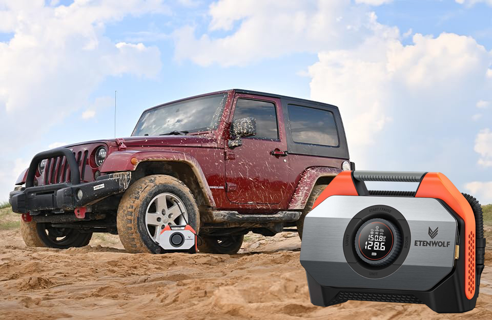 ETENWOLF VORTEX Portable Tire Inflator For Heavy-duty Vehicles