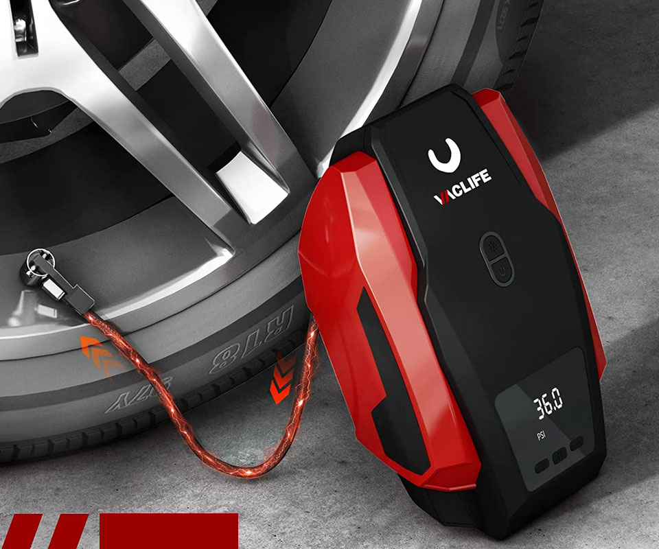 VacLife Portable Tire Inflator Compressor