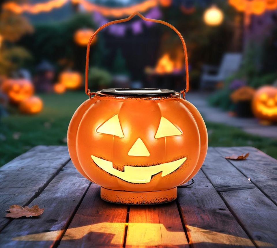 Vbioa Solar Halloween Pumpkin Lantern