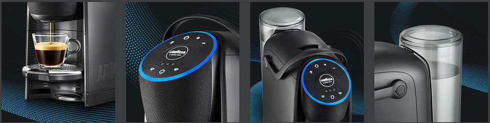 A Modo Mio Voicy Espresso Coffee Maker With Alaxa Built-in