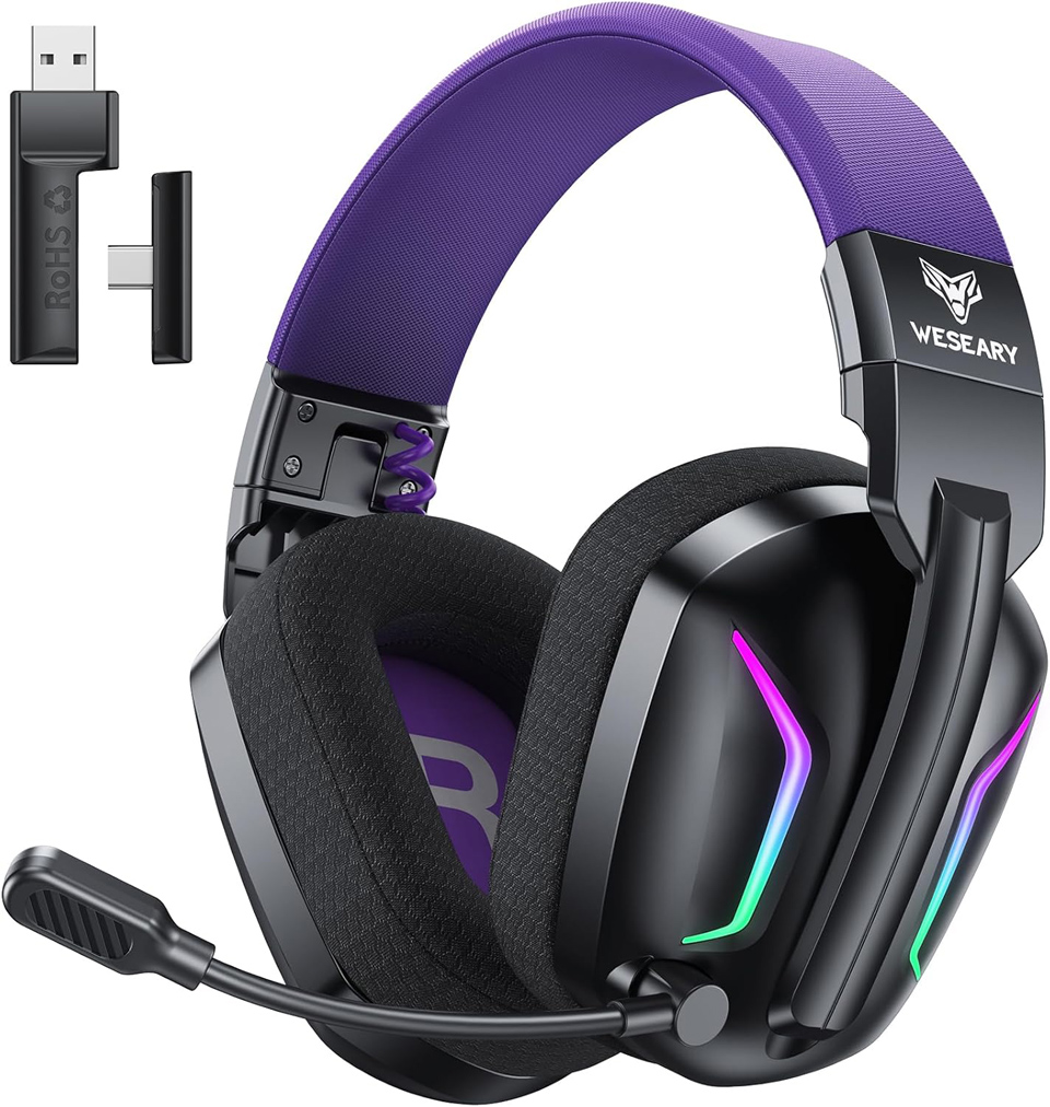 WESEARY Wireless Headset For PC Laptop Mac And Switch