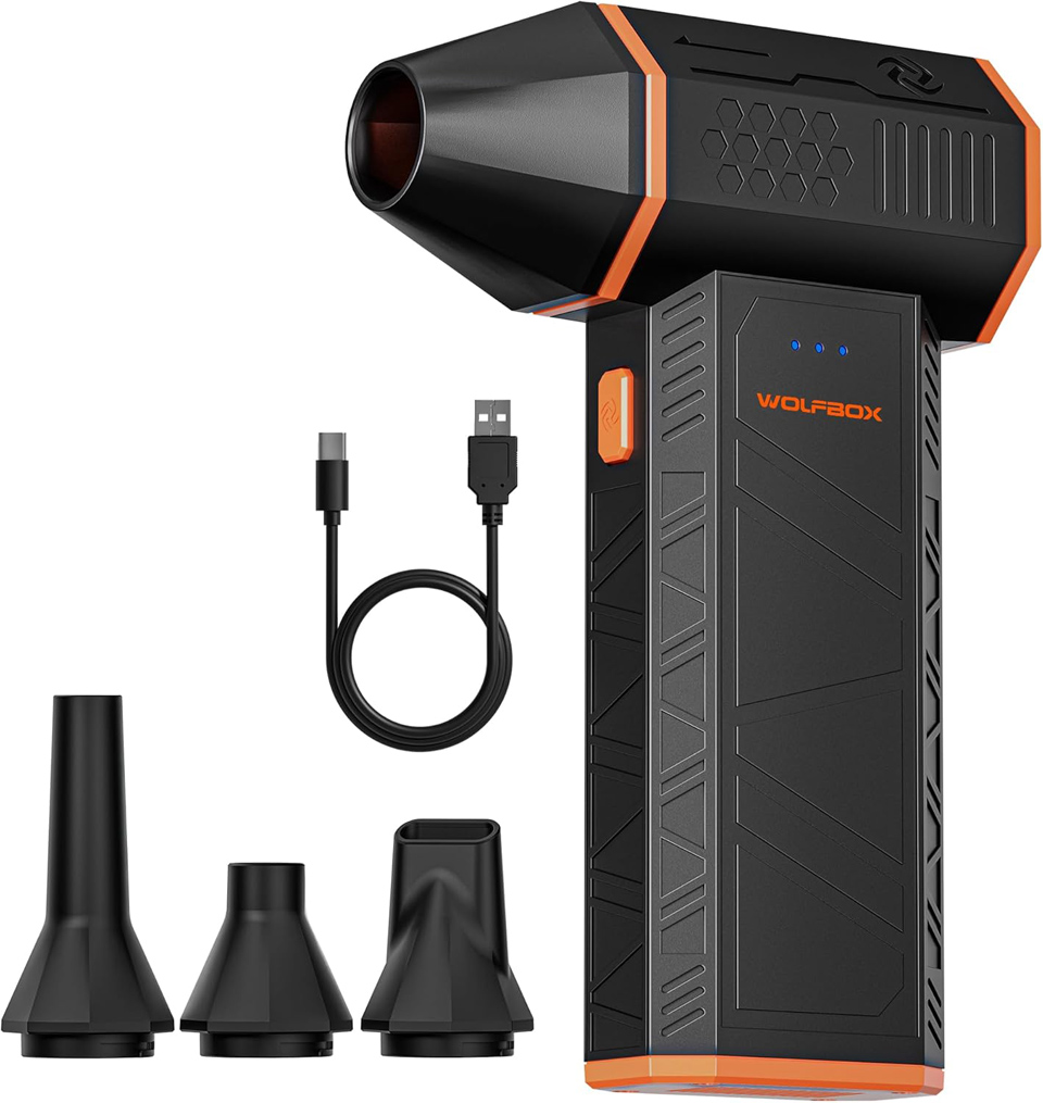 WOLFBOX Cordless Adjustable Mini Blower For Home And Car