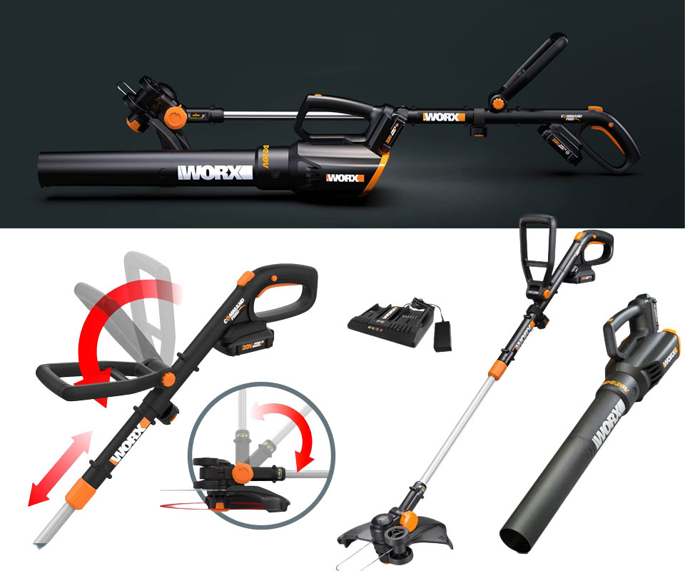 WORX GT 12-Inch Cordless String Trimmer & Leaf Blower