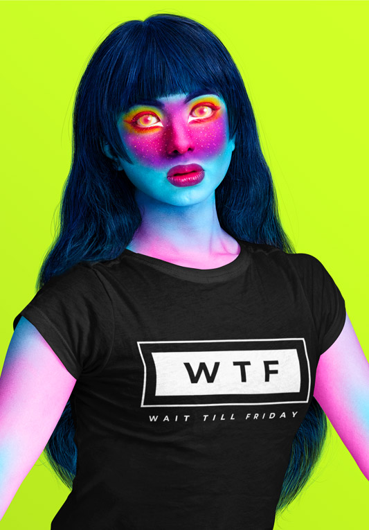 WTF Wait Till Friday - women's T-Shirts