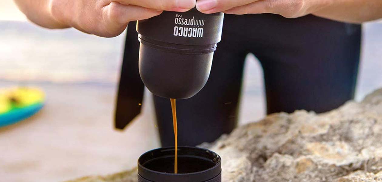 Gadgets for travel and roadtrips - Wacaco Minipresso NS Portable Espresso Maker