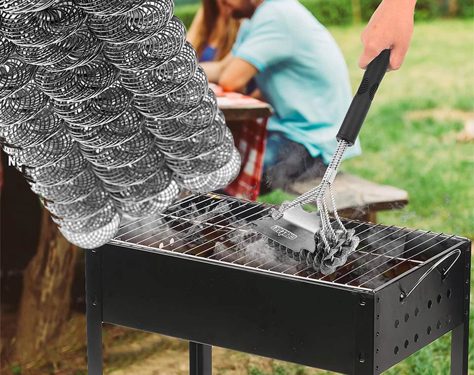 Weetiee Bristle Free Grill Brush And Scraper 