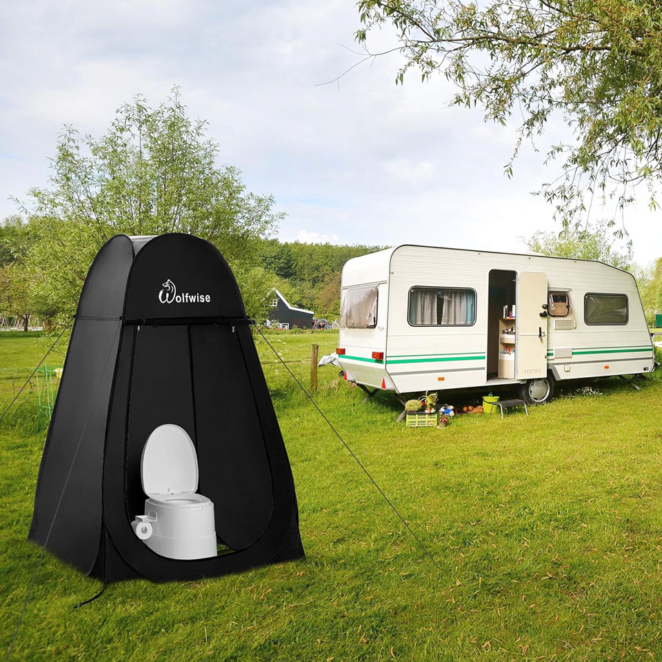 WolfWise Portable Pop Up Privacy Shower Tent