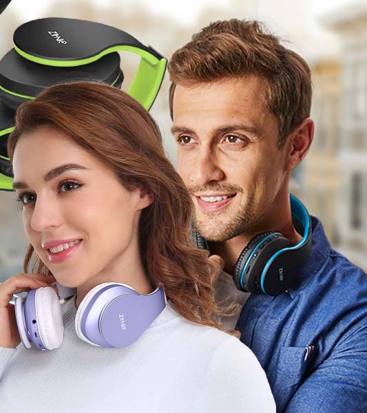 Zihnic Over-Ear Foldable Bluetooth Headphones 