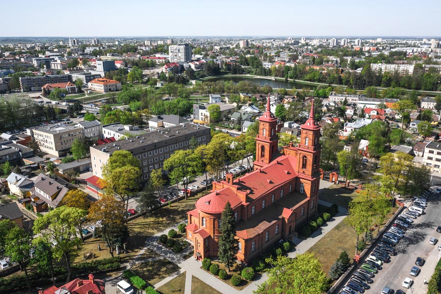 Aerial view of Panevezys