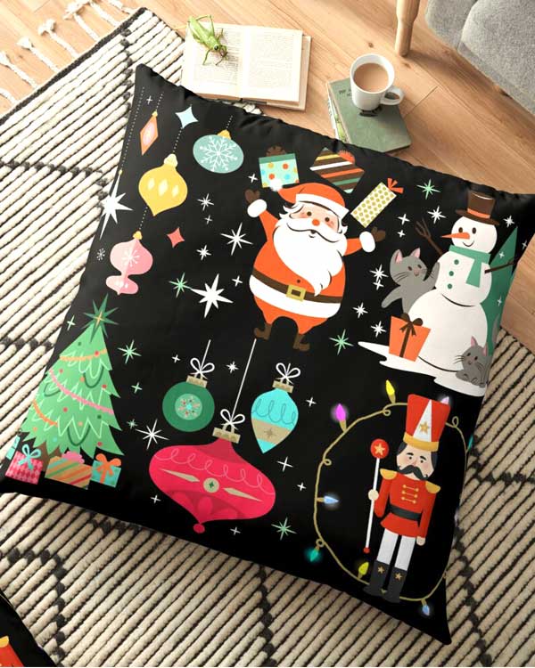 All Things Christmas Floor Pillow And More