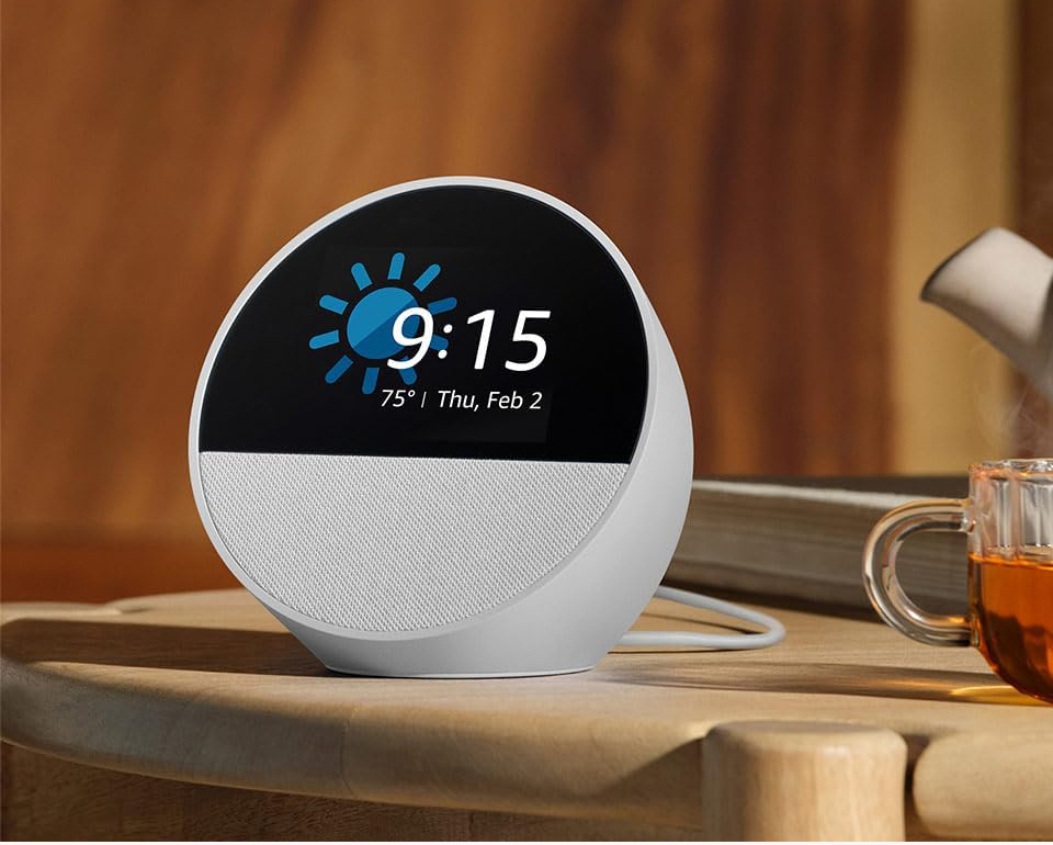 Amazon Echo Spot - Nightstand Smart Alarm Clock